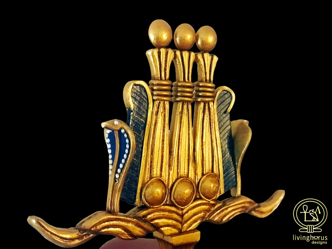 Ancient Egyptian Pharaoh Ptolemy Hemhem Crown Etsy Australia