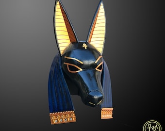Mask of Anubis, Ancient Egyptian god of Mummification and the Afterlife