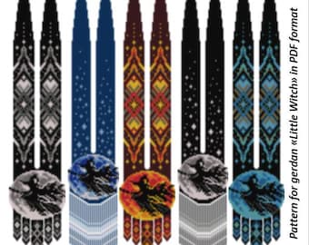 Beaded Gerdan Pattern, Africa Loom Necklace Scheme, Roses with curls (PDF)