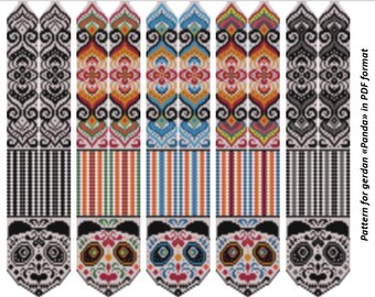 Panda Gerdan Beading Pattern, Loom Bead Weaving (PDF Format)