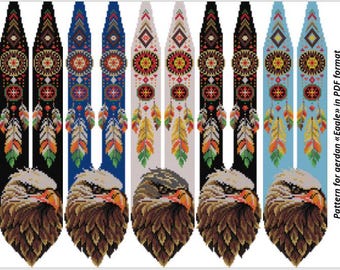 Eagle Gerdan Beading Pattern, Loom Bead Weaving (PDF)