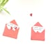 Red Mini Envelopes | Origami Envelopes | Cardsancraftsbysusie - Etsy