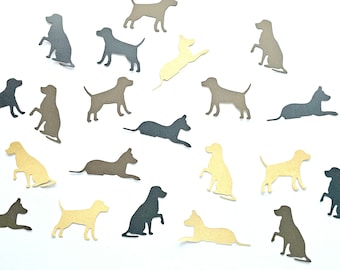 Dog Paper Confetti: Party Decorations, Handmade Cardstock Scatters