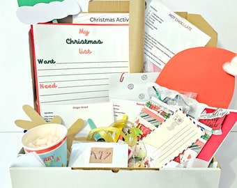 Boîte d'activités de Noël | Boîte d'activités pour enfants | CardsanCraftsbySusie