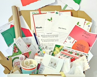 Adventskalender Box | Kerst Activiteitenbox | Handgemaakte kerstdoos | CardsandCraftsbySusie