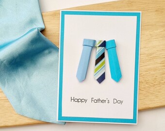 Handmade Father's Day Card | Tie Card | CardsanCraftsbySusie