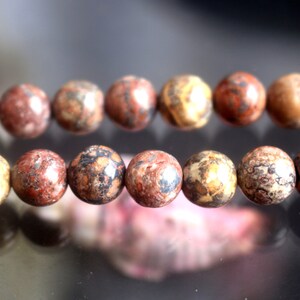 Natural Red Leopardskin Jasper Round Beads,6mm 8mm 10mm 12mm Leopardskin Jasper Beads, Gemstone Beads,Smooth Round beads