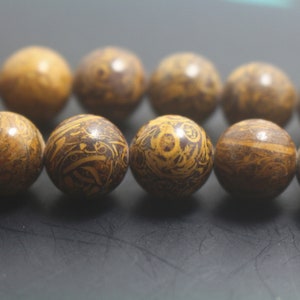 Natural Elephant Skin Jasper Gemstone Round Beads,6mm 8mm 10mm 12mm Elephant Skin Jasper Beads,Elephant Skin Jasper Bead,15 inch per strand