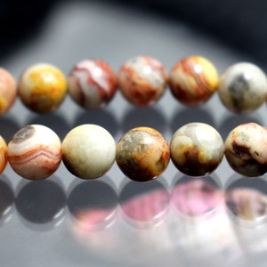 Natural Crazy Lace Agate round Beads,15 inch strands, 4mm 6mm 8mm 10mm 12mm 14mm Crazy Lace Agate beads, Smooth And Round Beads.