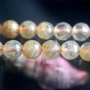 128 Faceted Cherry Quartz Round Beads,6mm 8mm 10mm 12mm Faceted Cherry Quartz Beads,  Cherry Quartz Beads,15 inches 1 strand.