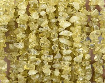 Natural Yellow creastly Nugget Beads, 3×5mm 5×8mm 8x12mm Citrine Chip Beads, Quartz Beads,15 inch per strand