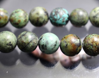 NBEADS 120Pz 8mm Perle Turchesi Naturali Africane, Gioielli Rotondi - Foto 6
