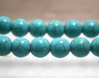 Naturale Howlite Turchese Perline 8 " Strand Cuore Briolette Laterale Trapano 10 - Foto 5