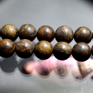 Natural Bronzite round Beads,4mm 6mm 8mm 10mm 12mm Bronzite  Beads,Smooth and Round Stone Beads,15 inch per strand.