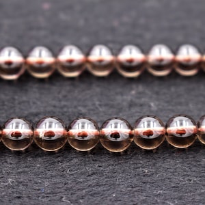 Natural Smoky Quartz Beads, 4mm 6mm 8mm 10mm Smoky Quartz Beads, smooth and round Beads ,15 inches per strand.