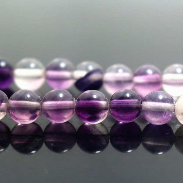 Natural  Genuine Purple Fluorite Round Beads,6mm 8mm 10mm Genuine Purple Fluorite Beads,Genuine Purple Fluorite Beads,Smooth Round beads