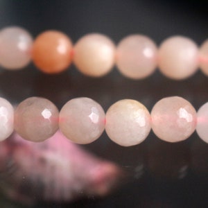 128 Faceted Pink Aventurine Round Beads, 4mm 6mm 8mm 10mm 12mm Faceted Pink Aventurine Beads, Faceted Gemstone Beads, 15 inches 1 strand.