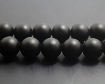 Natural Matte Round Black Onyx ,4mm 6mm 8mm 10mm 12mm Matte Black Onyx Beads,Matte Black Onyx Beads,Round beads,15 inch per strand