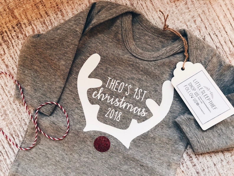 baby's 1st christmas baby grow