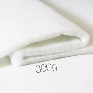 Volumenvlies 300g qm Breite 160cm Stärke ca. 30-38mm Meterware Polsterwatte Wattevlies Vliesstoff Patchwork Vlies Füllmaterial Polstervlies