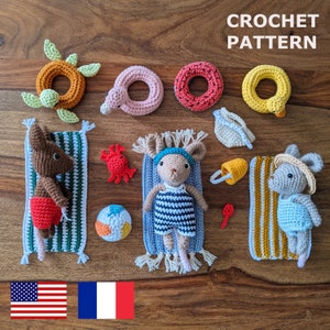 Crochet pattern : bundle mouse + summer collection - The Mice Family