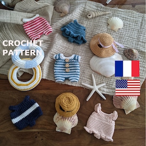 Amigurumi pattern : summer collection - The Cottontail Family
