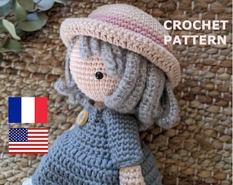 Crochet doll pattern - Chibi Sophie