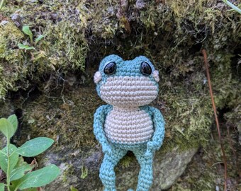かぎ針編みパターン：かわいいカエルの編みぐるみ - Etsy 日本