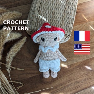 Crochet pattern : mushroom pixie