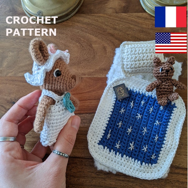 Crochet pattern : bundle mouse + night collection - The Mice Family