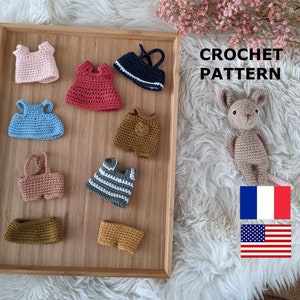 Crochet pattern : wardrobe (only!) - The Mice Family