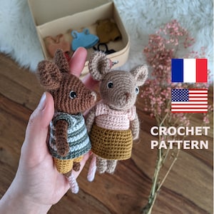 Crochet pattern : bundle mouse + clothes - The Mice Family