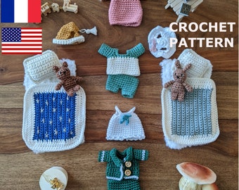 Crochet pattern - Night collection (only!) - The Mice Family