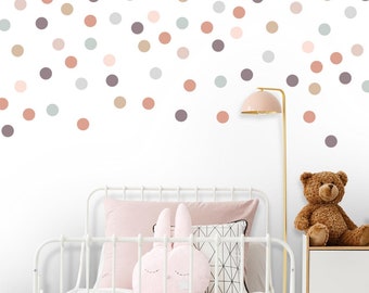 160 x polka dots, Polka dot wallpaper, polka spots, decals, reusable wall sticker, PVC free