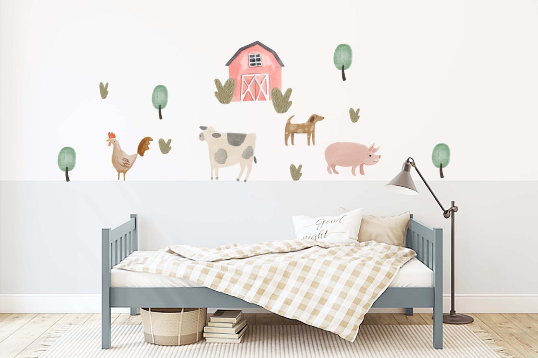 Farming Sticker, Farm Decor, Farm Wallpaper, Tractor Sticker - Etsy