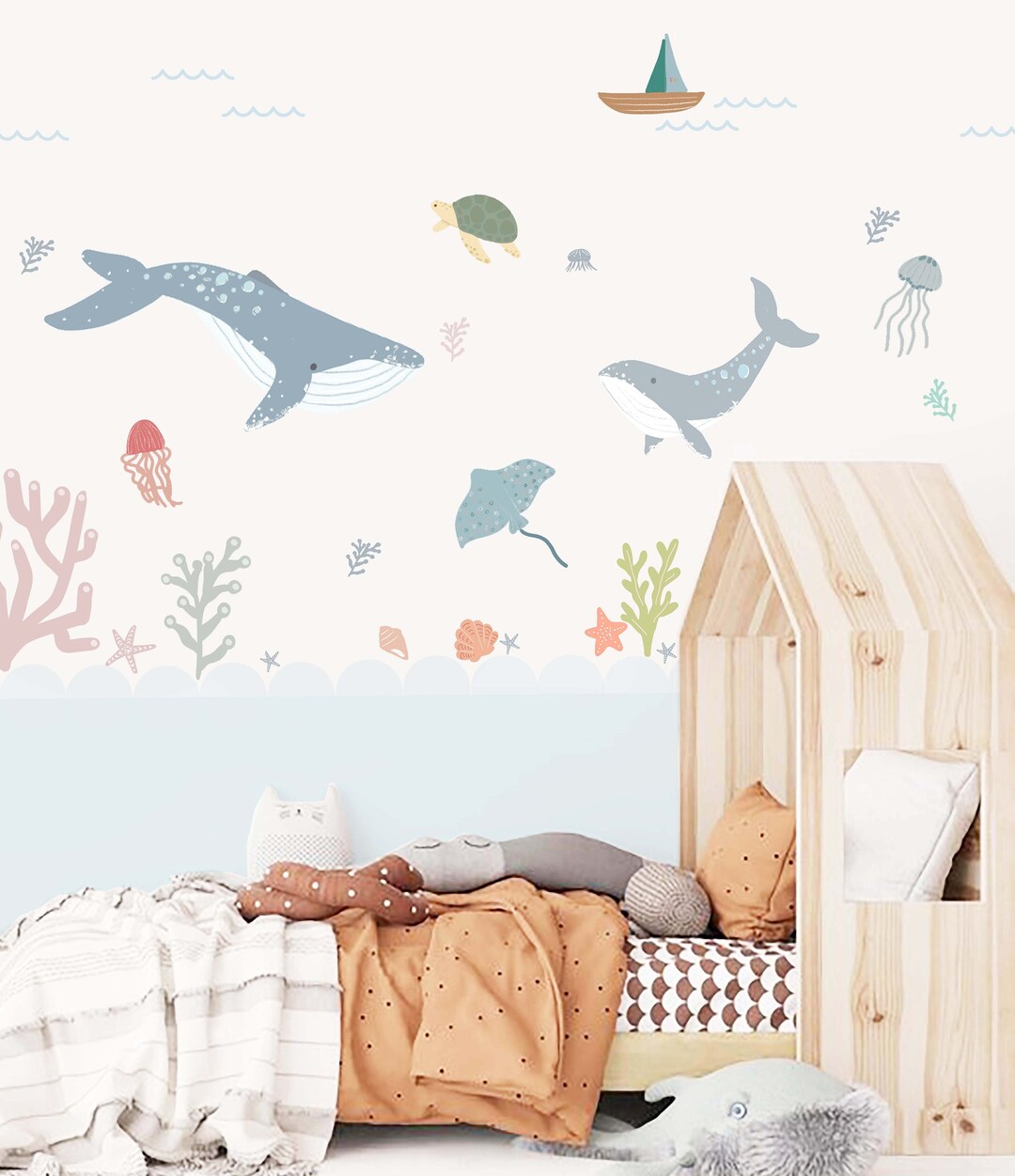 Under the Sea Decals, Under the Sea Wall Mural, Under the Sea Nursery, Wall Decals, Wall