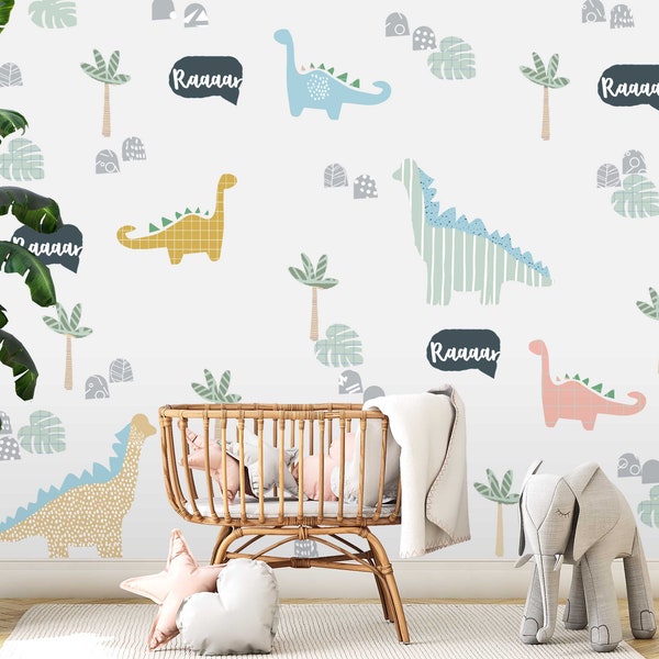 Dinosaur Wall Decal Etsy UK