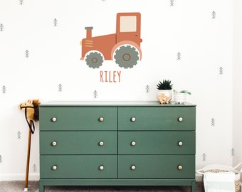 Tractor decal, Tractor wall sticker, tractor, wall art, tractor print