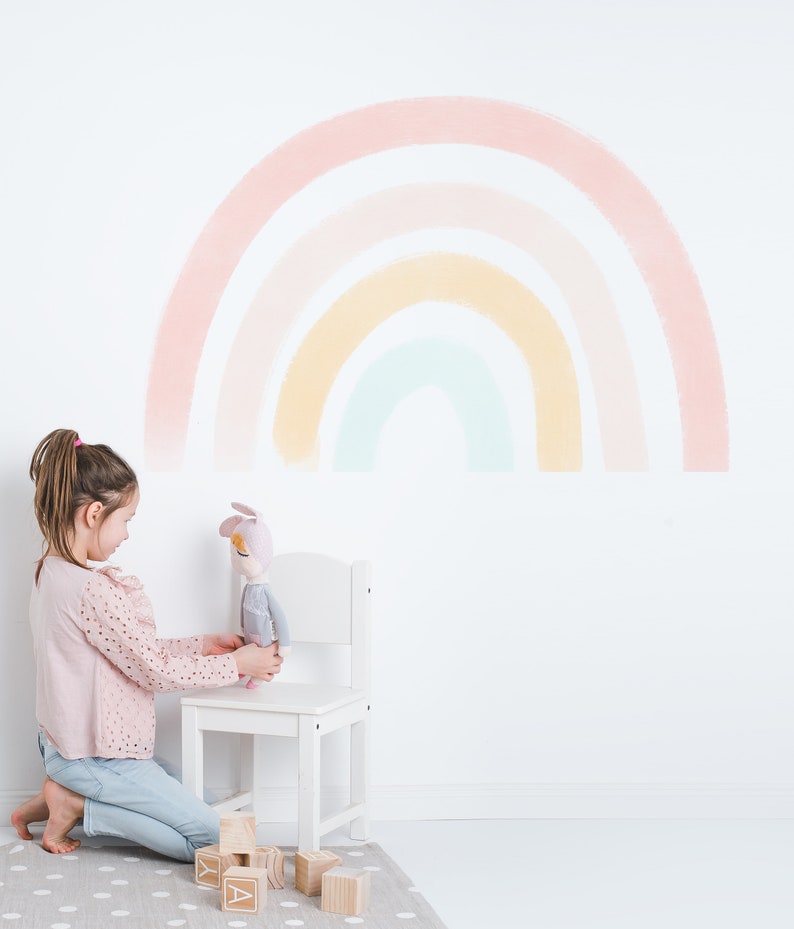 Large Rainbow Wall Sticker Large Rainbow Wall Decal Decal Etsy