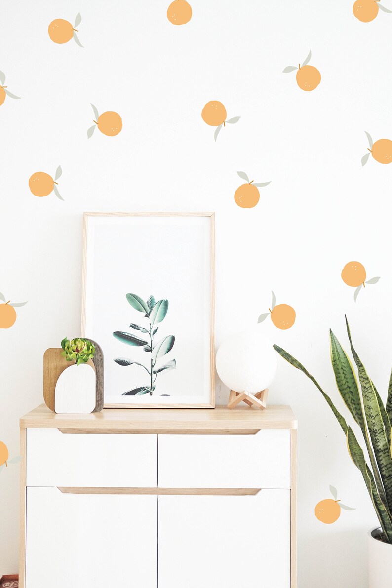 Citrus Fruit Wall Decals citrus Fruits Wall Stickers Citrus Etsy