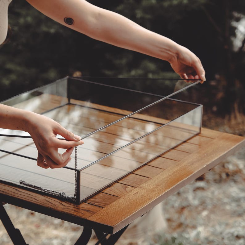 Glass Box Black Showcase
