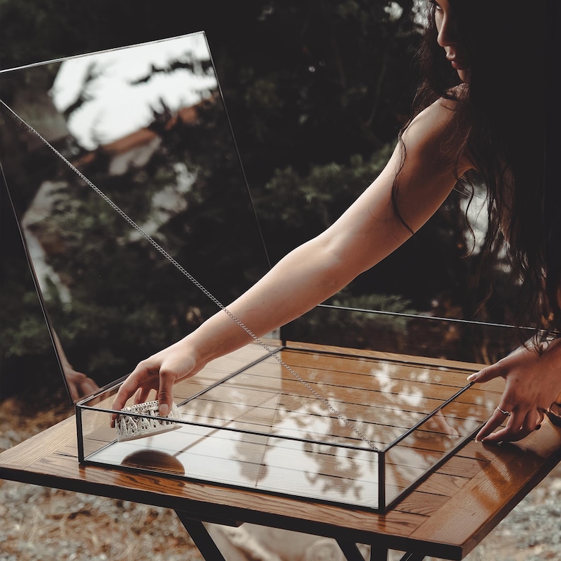 Glass Box Black Showcase