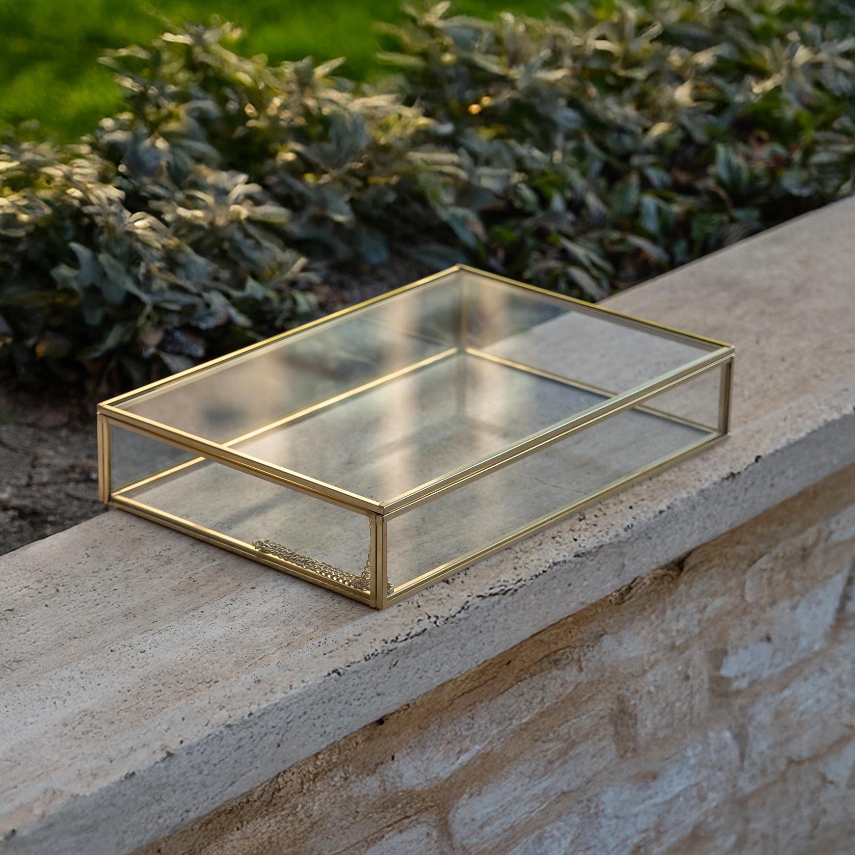 Glaskasten mit deckel