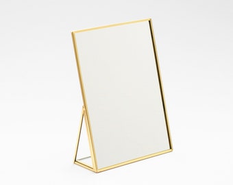 slim fit dress slacks Large Gold Dressing Table Triple Mirror