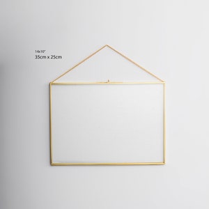 Glass Brass Gold Frame