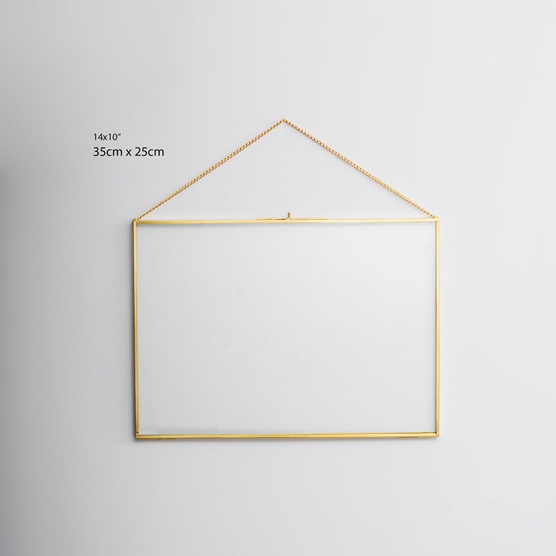 Glass Brass Gold Frame
