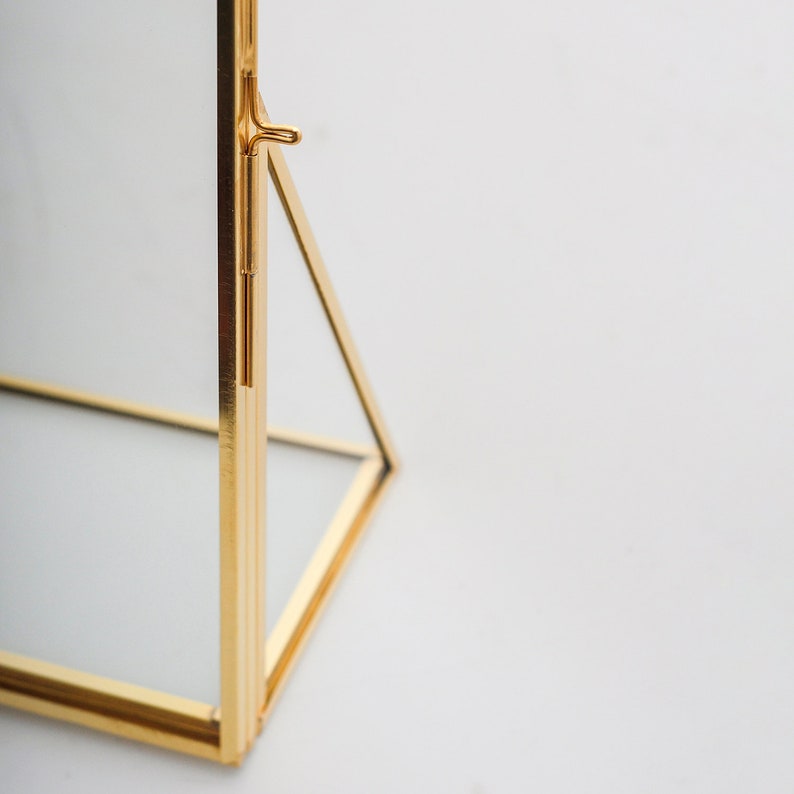 Floating Frame, Bilderrahmen, Wall Hanging, Brass Picture Frame, Brass Photo Frame, Hanging Glass Frame, Brass Decor, cornice ottone, cadre, wanddeko, wedding, Brass, Glass,