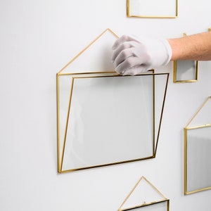 Glass Brass Gold Frame