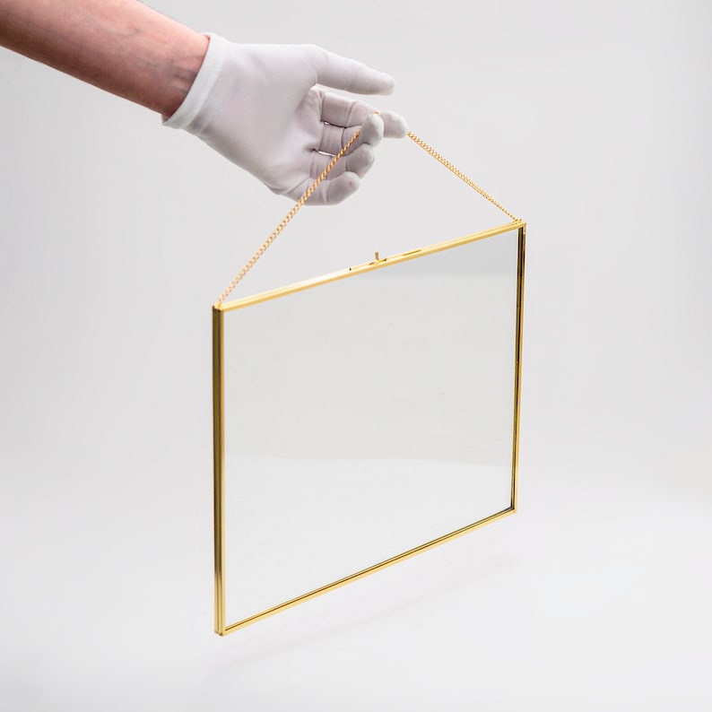 Glass Brass Gold Frame