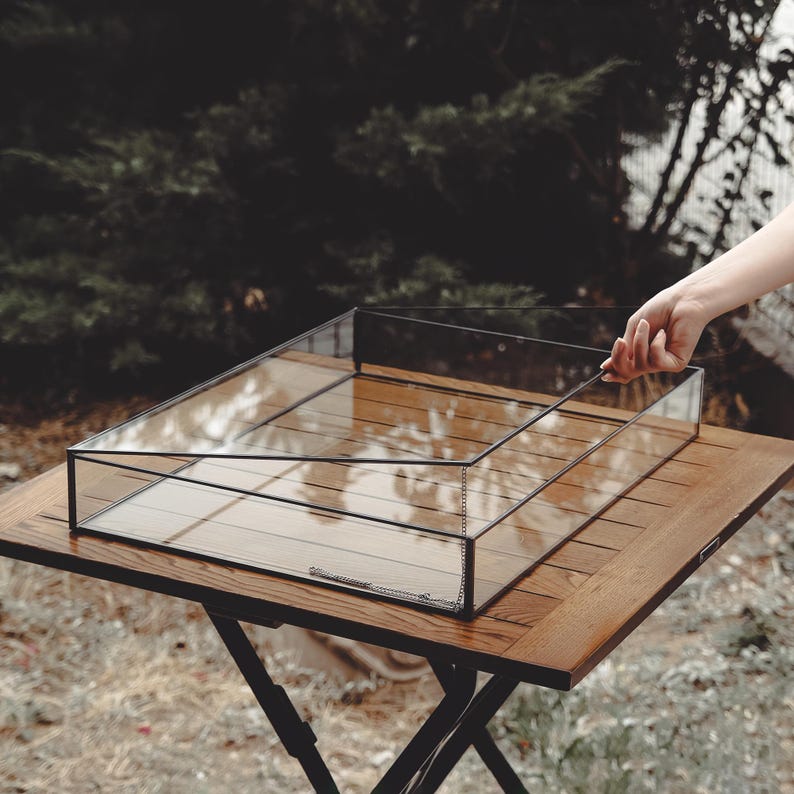 Glass Box Black Showcase